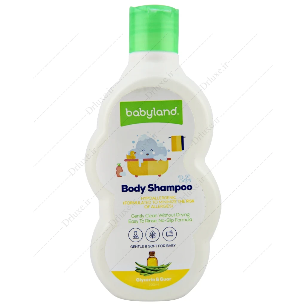 شامپو بدن بچه گلیسرین و گوار بی بی لند200 میلی‌لیتر